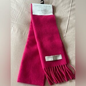 LOCHCARRON of Scotland Women's Vibrant Pink 100% Lambswool Scarf, 9" X 60"
